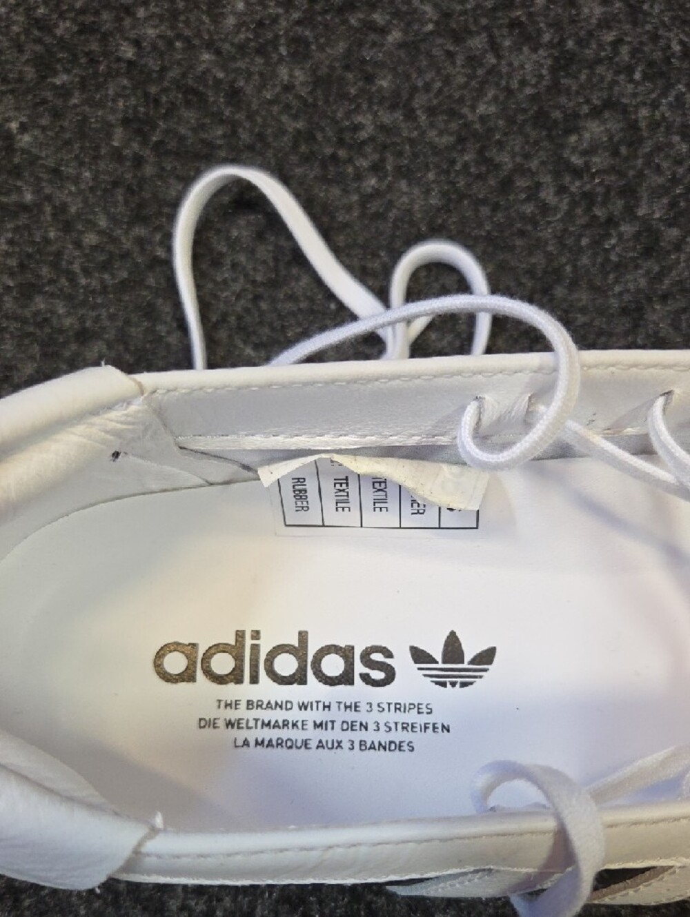 adidas Women’s Black and White Vintage-Inspired Lace-Up Sneakers - Picture 7 of 10